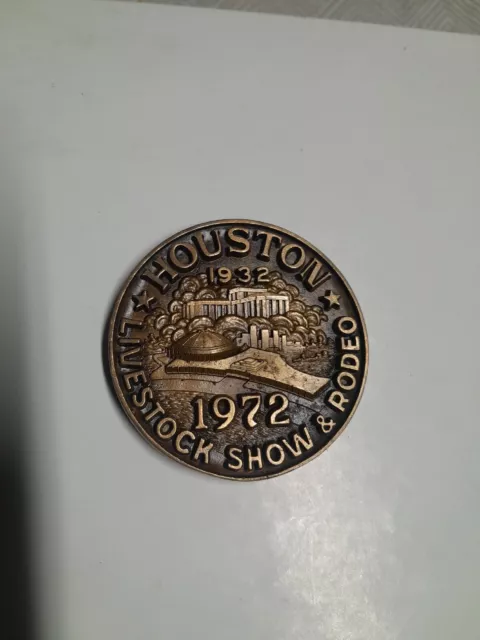 Houston Livestock Show And Rodeo 1932 To 1972 40th Anniversary Medallion Coin