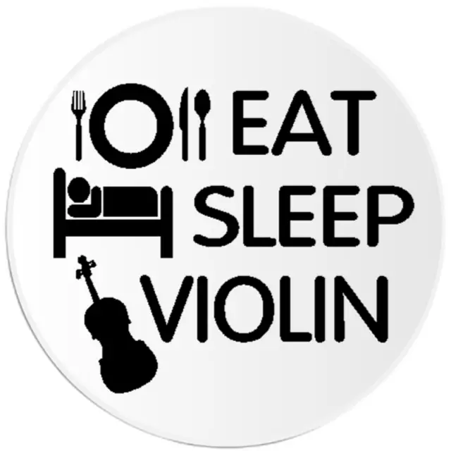 Eat Sleep Violin - 100 Pack Circle Stickers 3 Inch - Music Musician