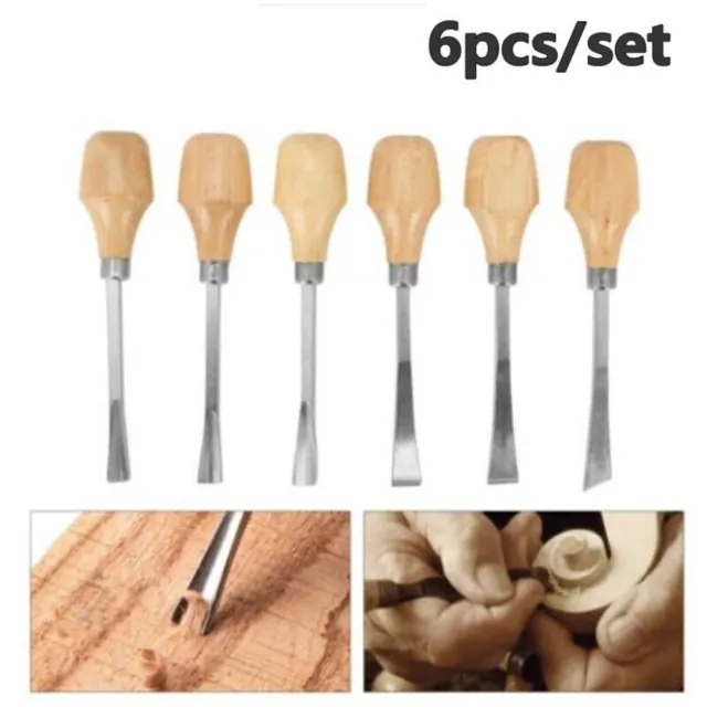 12PCS Wood Carving Hand Chisel Set Woodworking Professional Lathe Gouges  Tools