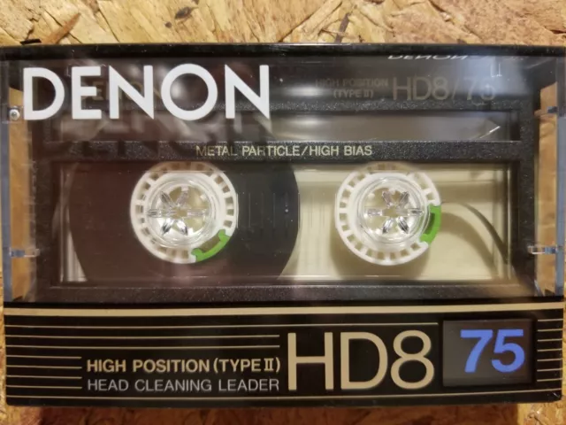 10 Denon HD8-75 Metal Particle Audio Cassette Tapes NOS Factory Seal 2