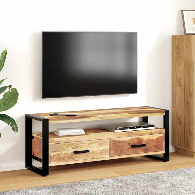 Meuble TV, meuble télé moderneen bois, meuble de télévision en bois massif