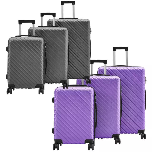 XL Large Suitcase 4 Wheels MEDIUM Lightweight ABS Hard Shell Luggage Cabin Case