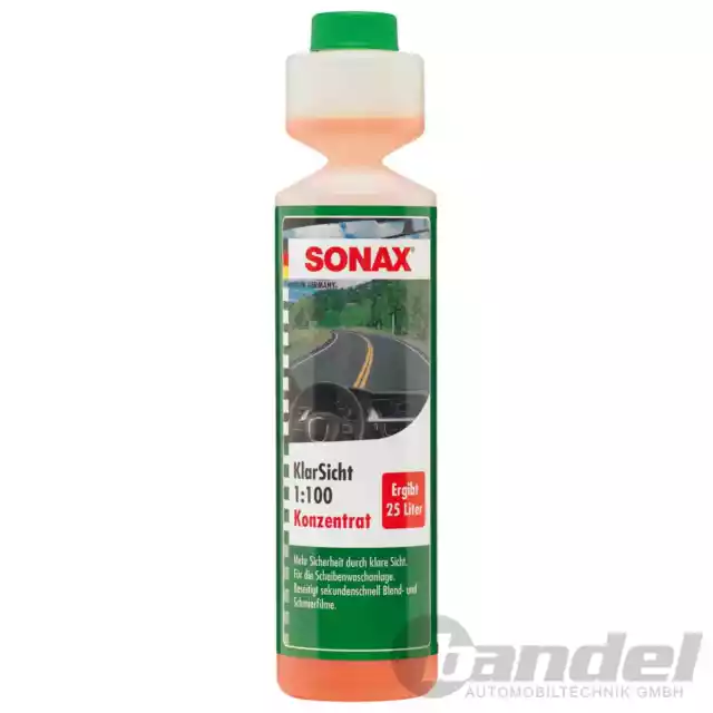 1x 250ml SONAX Dosierkopfflasche Transparent 1:100 Concentré Nettoyant