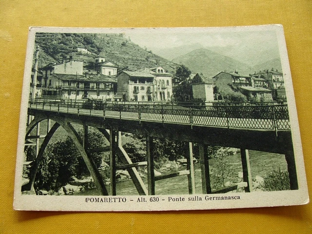 (FG.A49) POMARETTO - PONTE SUL TORRENTE GERMANASCA (foto Gariglio) Torino il