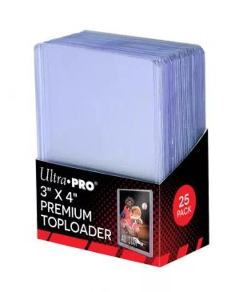 (100) Ultra PRO PREMIUM 3"x4" Top Loaders 35pt 4 Packs of 25=100 Toploaders