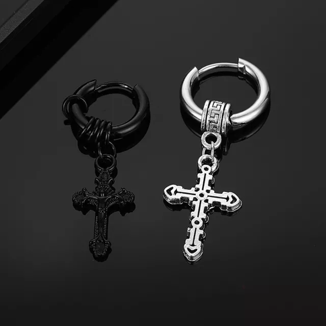 1pz Orecchini Cerchio Acciaio Inox Per Donna Uomo Cool Punk Gioielli Piercing Sp