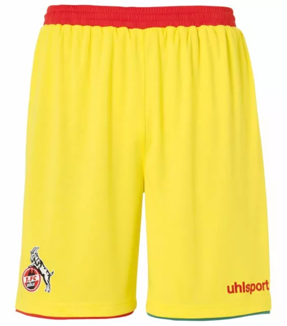 1. FC Köln Uhlsport Ausweich Shorts 1003562011948 Größe 164 Gelb Neu & OVP!