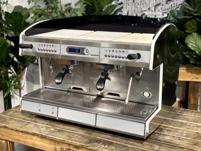 Wega Concept 2 Gruppo Macchina Caffe' Espresso Bianco Commerciale Cafe Latte Bar
