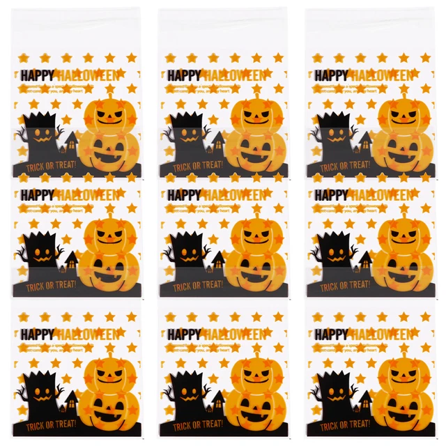 Bolso autoadhesivo Halloween Opp bolsas de golosinas de Halloween 200 piezas