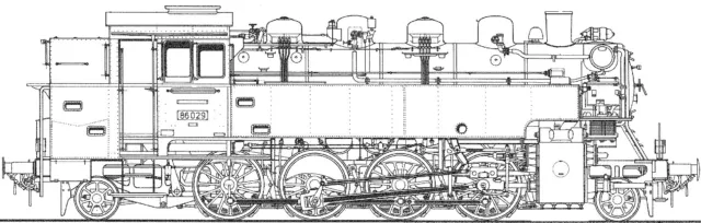 CD mit Musterzeichnungen zum Nachbau einer Lokomotive der Baureihe 86