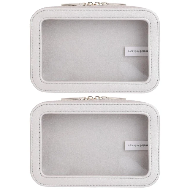 2 PC Toiletry Bag Shaving Kit Organizer Portable Travel Miss