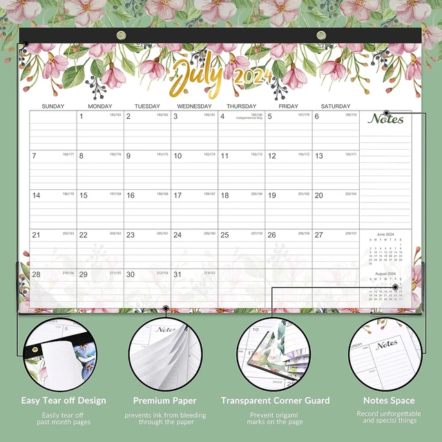 2024 DESK CALENDAR Desk Calendar 2024 Jan 2024 Dec 2024 17" x 12