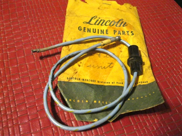 NOS 1958 Lincoln horn blowing contact insulator and wire