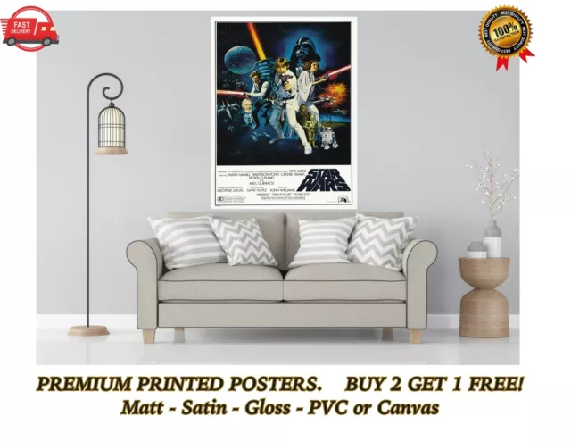 Star Wars Classic Movie Large Poster Art Print Gift A0 A1 A2 A3 Maxi