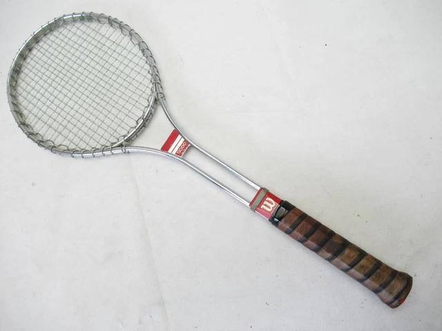 VINTAGE WILSON &T3000& Metal Tennis Racquet (4 3/8). Antique / Display ...