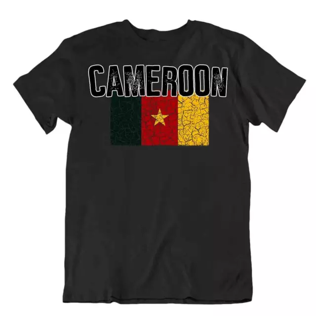 Cameroun Drapeau Souvenir voyage cadeau patriote tourisme vacances T-shirt mode