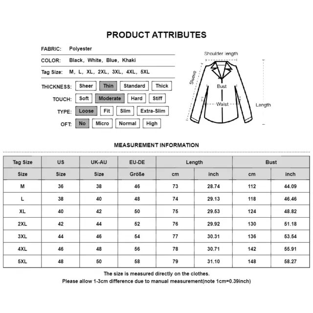 Mens Cotton Linen Shirt Smart Business Work Casual Slim Fit Long Sleeve Tops US 2