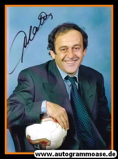 Autogramm Fussball | Frankreich | 2000er Foto | Michel PLATINI (Portrait Color)