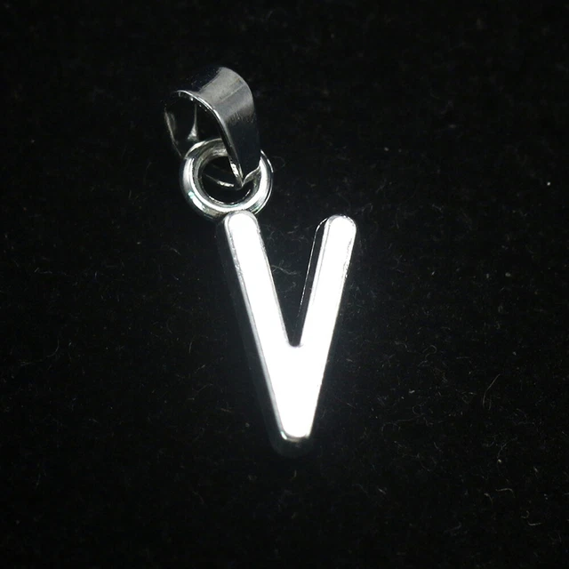 20 pcs DIY pendant charms Silber Initial Anhänger Alphabet Anhänger Diy Brief Ch 4
