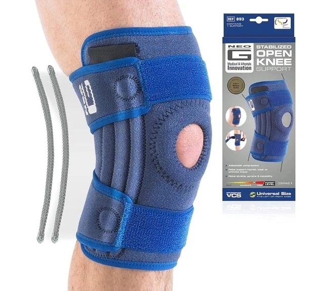 STABILIZED OPEN PATELLA Knee Support - Medical Grade Brace for Joint ...