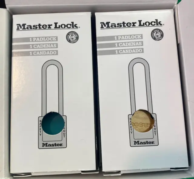 Master Lock Lock Lockout Lucchetto Componente Elettrico #410TEAL... NUOVO LOTTO DI 6 3