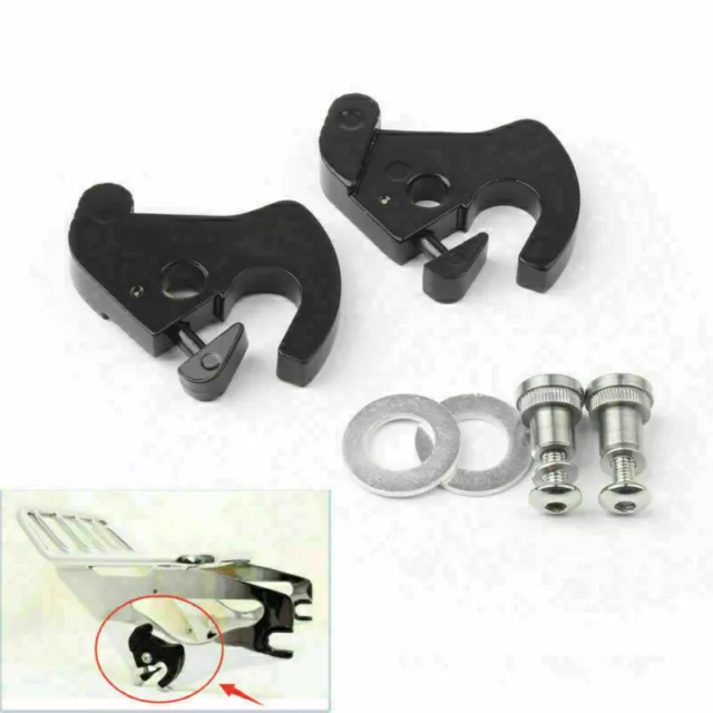 Rotary Latch Latches Kit With Locks For Hy Sissy Bar Luggage Rack Softail UK