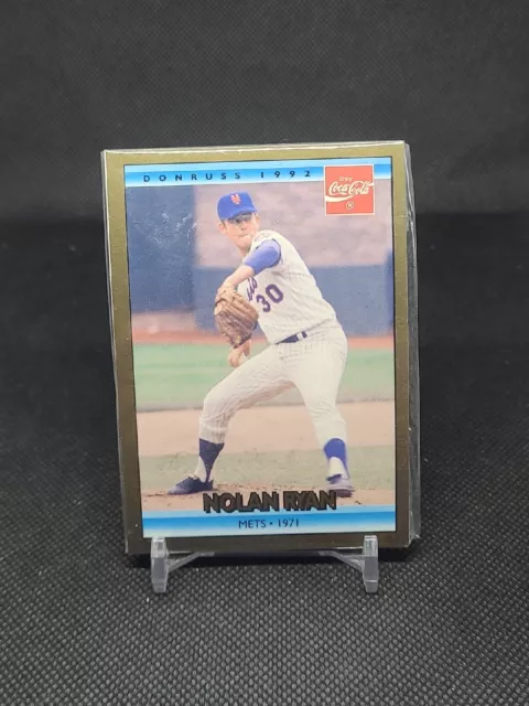 Nolan Ryan 1992 Donruss Coca-Cola Nolan Ryan   #5  New York Mets 1971 Sealed