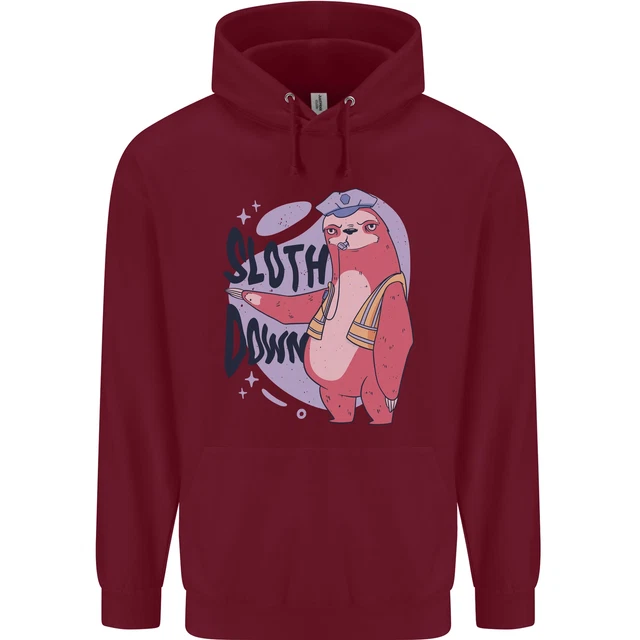 Felpa con cappuccio bambini Sloth Down Policeman divertente 3
