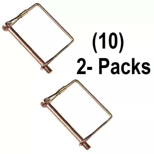 Double HH 41994 2 Pack 3/8" x 2-1/2" Square Wirelock Hitch Pins - Quantity 10