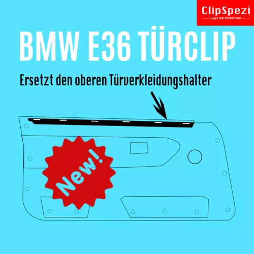 BMW E36 Halter für Türverkleidung, Türpappe (Cabrio, coupe)