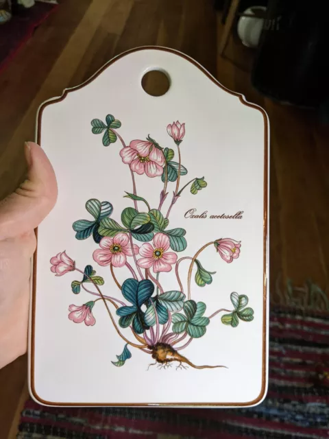 Villeroy & Boch Botanica Oxalis Acetosella Cheese & Cracker Board/Plaque/Trivet