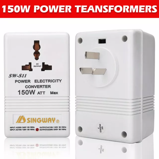 Voltage Converter 110V 120V to 220V 240V Step Up Down Transformer Adapter 150W 2