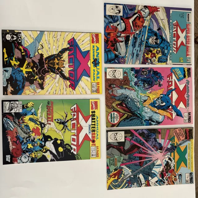 VTG X-Factor Annual (Lot of 5) 3-7 Marvel Comics