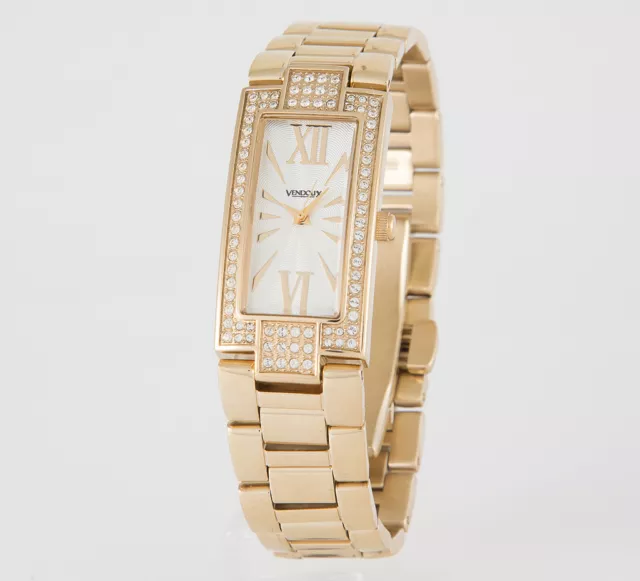 Reloj Vendoux para mujer en acero inoxidable ipg dorado MD19000 3 atm boton