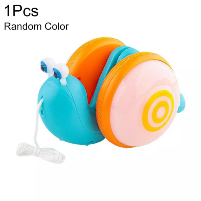 Pull String Cartoon Snail Car Toy Baby Crawl Cartoon Snail Toy HOT A7 3