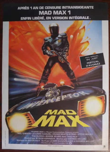 Affiche de cinéma : MAD MAX Mel Gibson 1979.