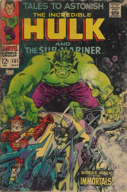 TALES TO ASTONISH #101 1968 FINAL ISSUE Hulk Sub-Mariner