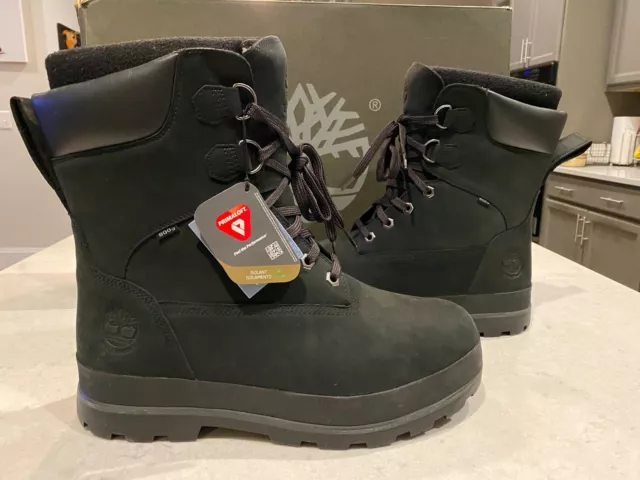 TIMBERLAND 800 GRAM Primaloft Black Nubuck Leather Snow Drifter