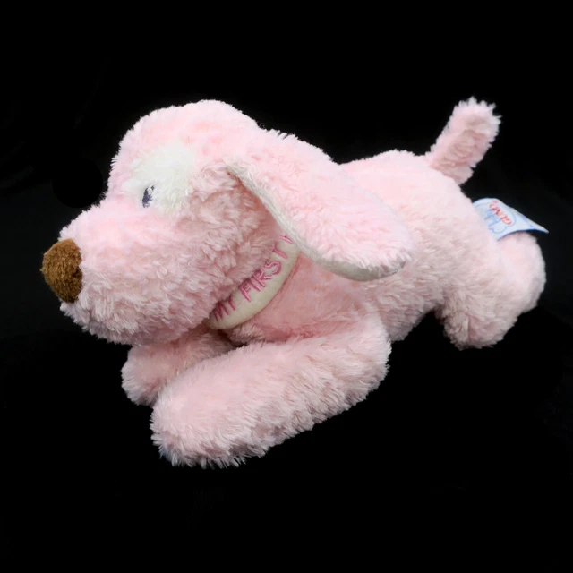 BABY GUND PLUSH MY FIRST PUPPY Dog 58251 PINK White Satin Tummy Stuffed Animal 83.69 PicClick