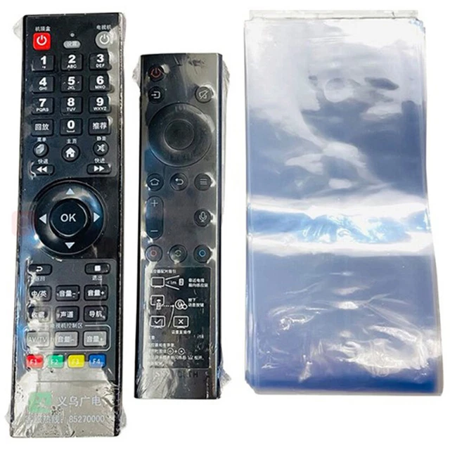 10 pz borsa termoretraibile trasparente pellicola antipolvere condizionatore TV telecomando ContrH7