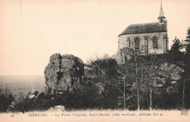 Vintage Postcard 1910's View of La Petite Chapelle Saint-Michel Mortain France