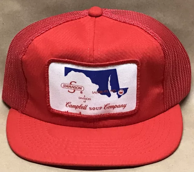 Vtg Swanson Snapback Trucker Patch Hat Campbell Soup Company Salisbury Maryland