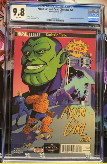 MOON GIRL and DEVIL DINOSAUR #28 CGC 9.8 Key Issue 1st App Omnipotentis Marvel