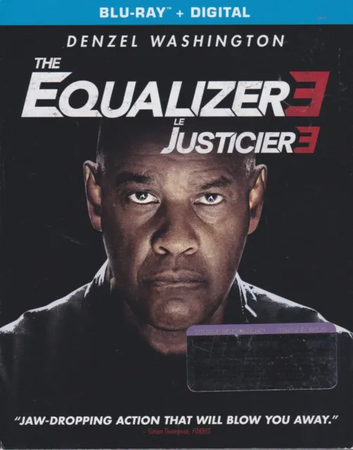 THE EQUALIZER 3 BLURAY & DIGITAL SET with Denzel Washington & Dakota Fanning