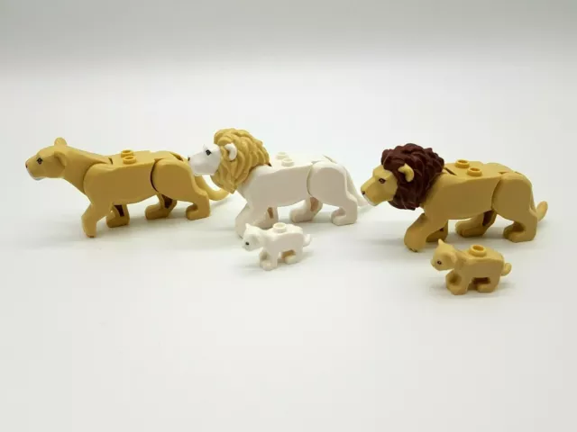 LEGO® City Löwe Löwin Löwenbaby NEU beige weiß Dschungel Tiere Zoo 60301 60307