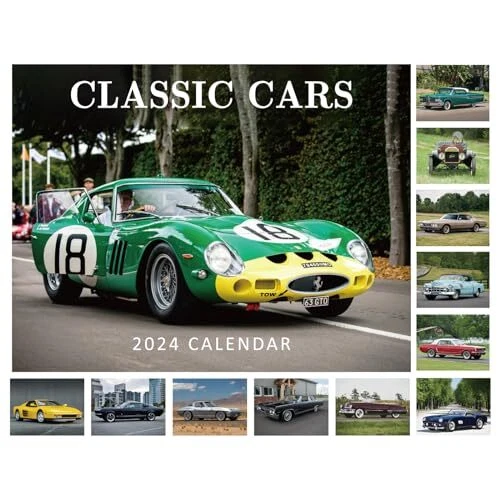 2024 WALL CALENDAR Classic Car Calendar 2024, Jan 2024 Dec 2024, 8.