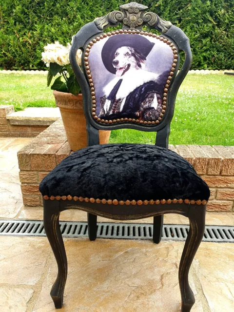 Shabby Chic French Style Chair With Collie Marle Cavalier
