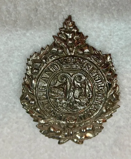 Gorra Argyll & Sutherland Highlanders Regimiento Real de Escocia insignia Pr Louise