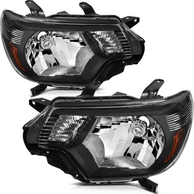 Headlights Assembly Fits 2012-2015 Toyota Tacoma Front Replacement Pair Set