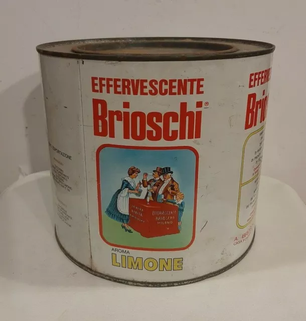 VECCHIA SCATOLA DI Latta - Effervescente Brioschi, Clindro, Al Limone,  Vintage EUR 29,99 - PicClick IT